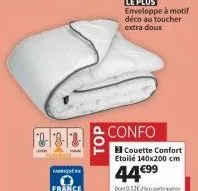 |2|2|2|  fabrique  france  top  confo  couette confort etoilé 140x200 cm  44 €99  do 12€  