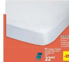 le plus traitement biome  protège-matelas confort bien-etre 90x190 cm  25- dne 22€49 