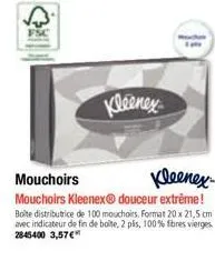 indicateur kleenex