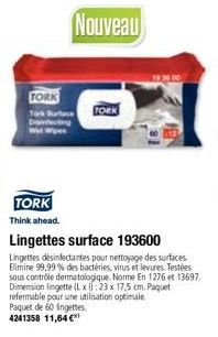 lingettes Tork