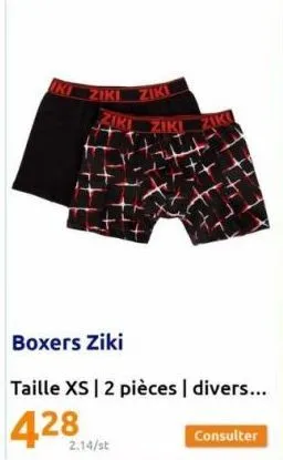 ki ziki ziki  ziki  2.14/st  ziki  h  ziki  boxers ziki  taille xs | 2 pièces | divers...  428  consulter 