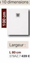 100 cm  Largeur:  L 80 cm 379AZ.7 439 € 