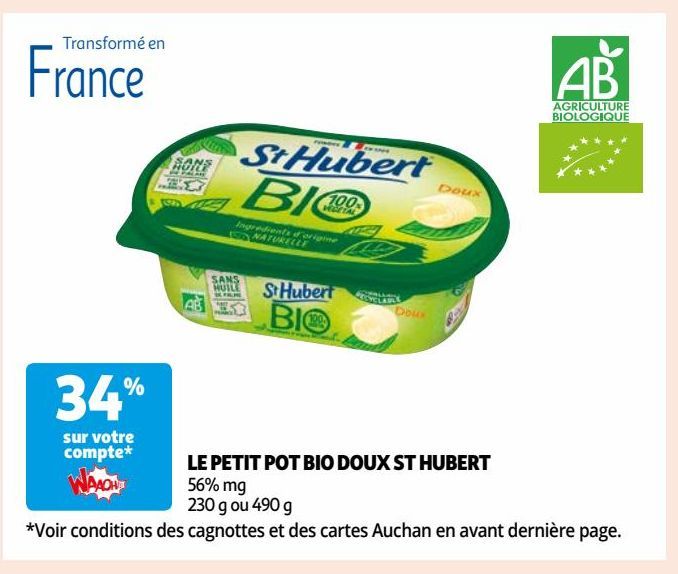 LE PETIT POT BIO DOUX ST HUBERT