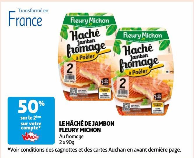 LE HÂCHÉ DE JAMBON FLEURY MICHON