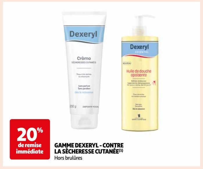 GAMME DEXERYL - CONTRE LA SÈCHERESSE CUTANÉE