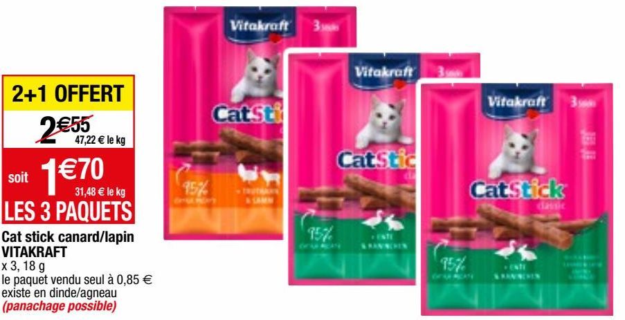Cat stick canard/ lapin VITAKRAFT 