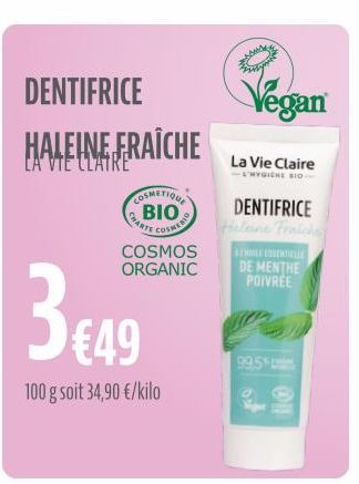 dentifrice La vie claire