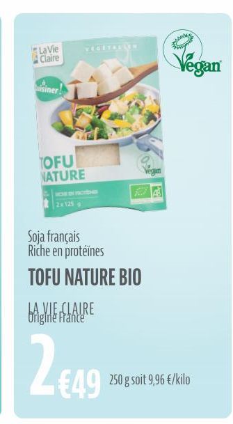 tofu La vie claire