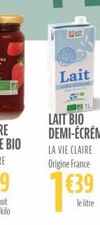 lait La vie claire