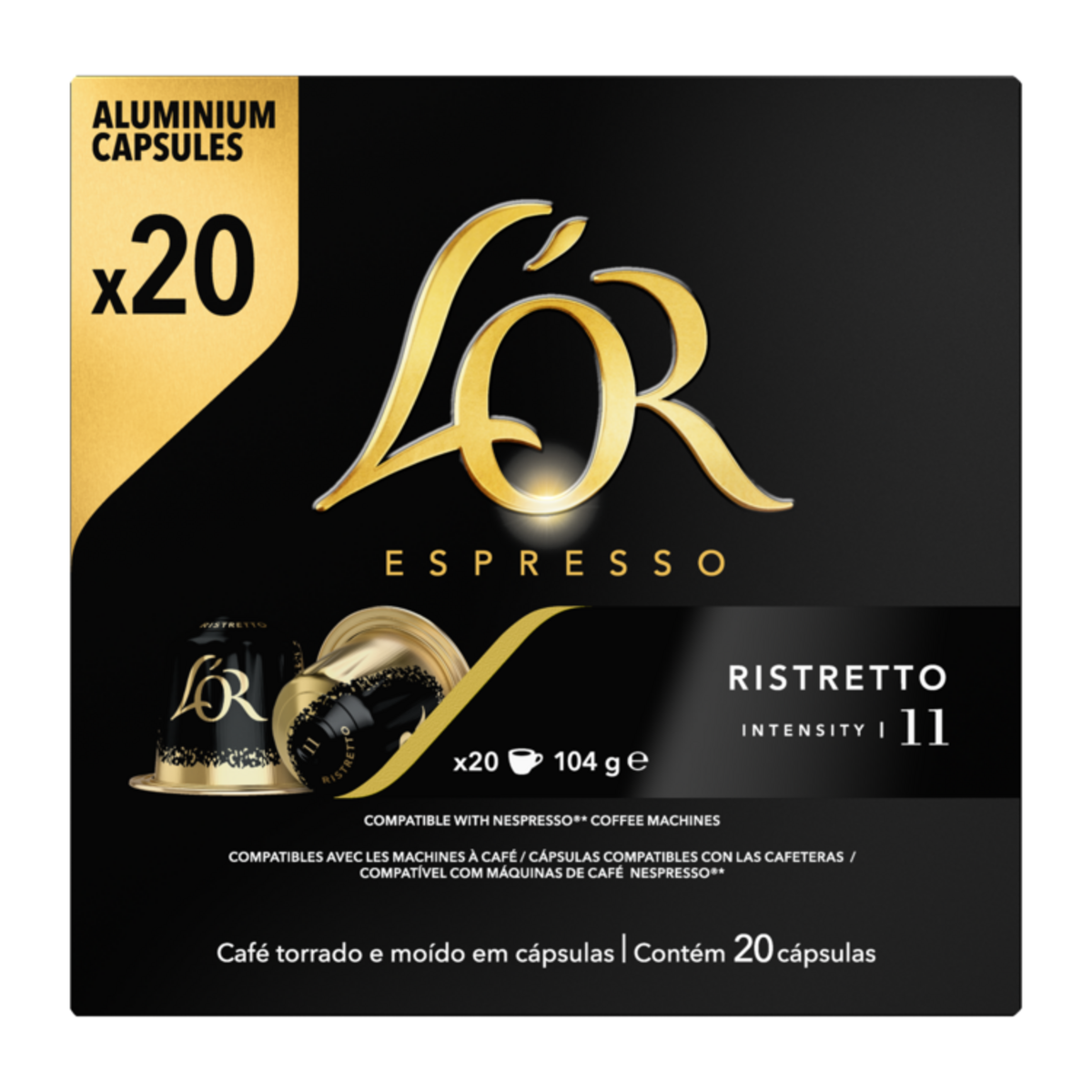 CAPSULES CAFÉ RISTRETTO L'OR