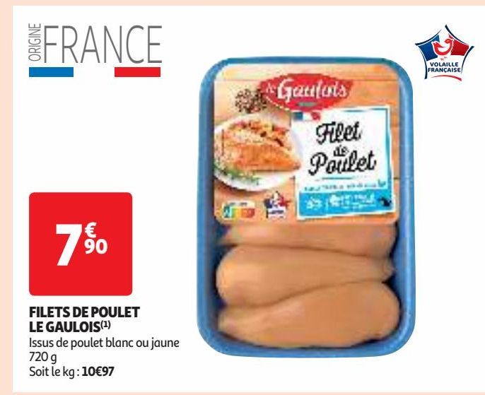 FILETS DE POULET LE GAULOIS