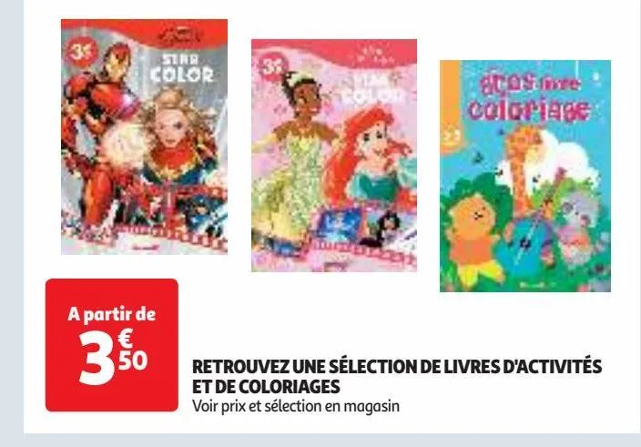 retrouvez une sélection de livres d'activités et de coloriages