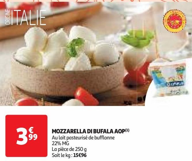 MOZZARELLA DI BUFALA AOP