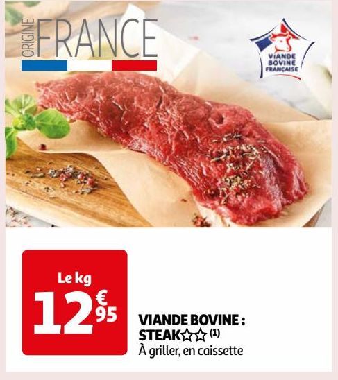 VIANDE BOVINE : STEAK