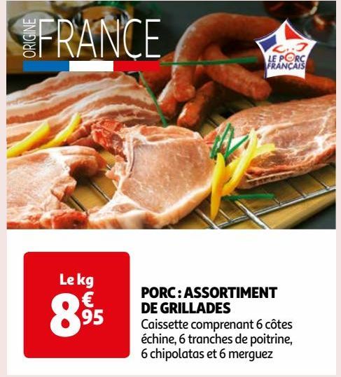 PORC : ASSORTIMENT DE GRILLADES