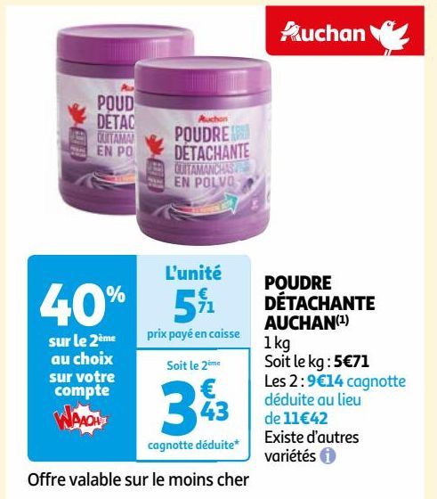 POUDRE DÉTACHANTE AUCHAN(1)