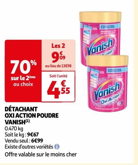 DÉTACHANT OXI ACTION POUDRE VANISH(1)