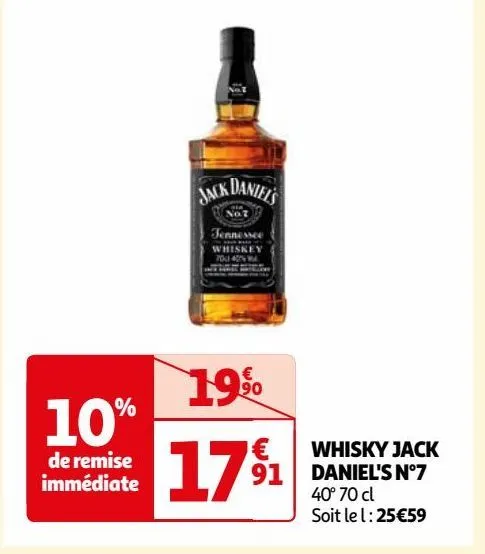 whisky jack daniel's n°7