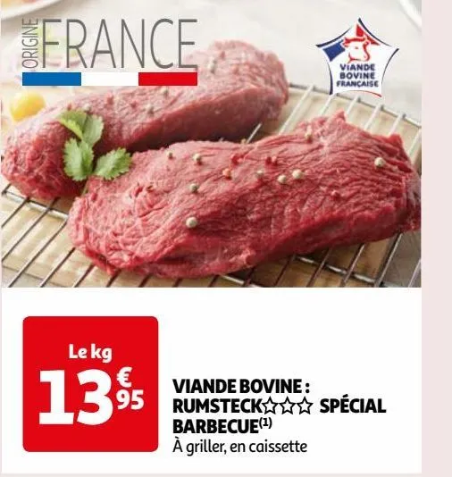 viande bovine : rumsteck spécial barbecue