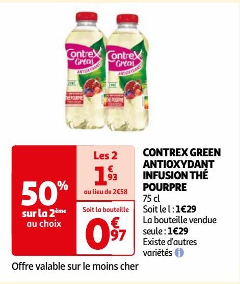 CONTREX GREEN ANTIOXYDANT INFUSION THÉ POURPRE