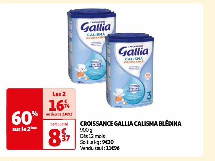 CROISSANCE GALLIA CALISMA BLÉDINA