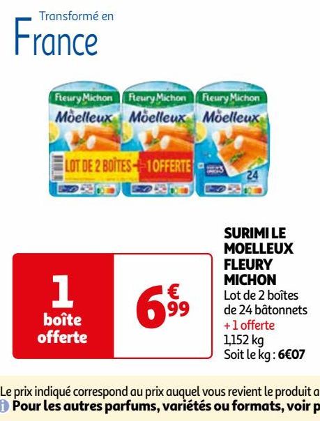 SURIMI LE MOELLEUX FLEURY MICHON