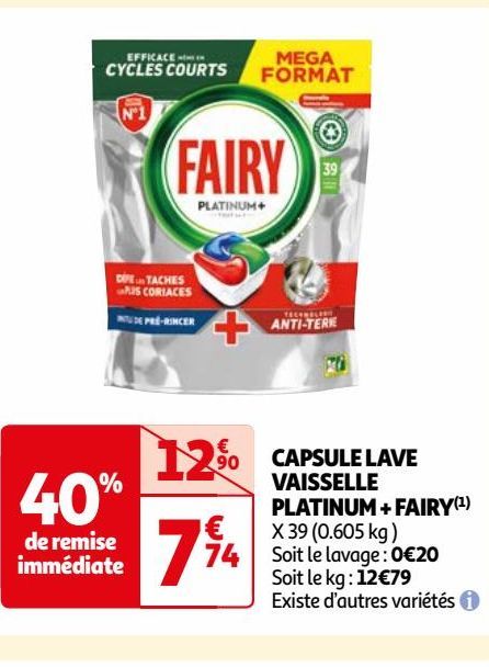 CAPSULE LAVE VAISSELLE PLATINUM + FAIRY(1)