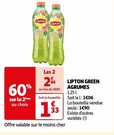 lipton green agrumes