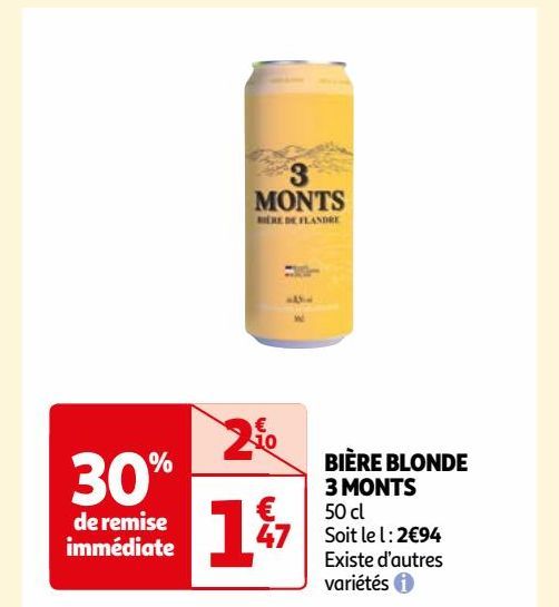 bière blond 3 monts