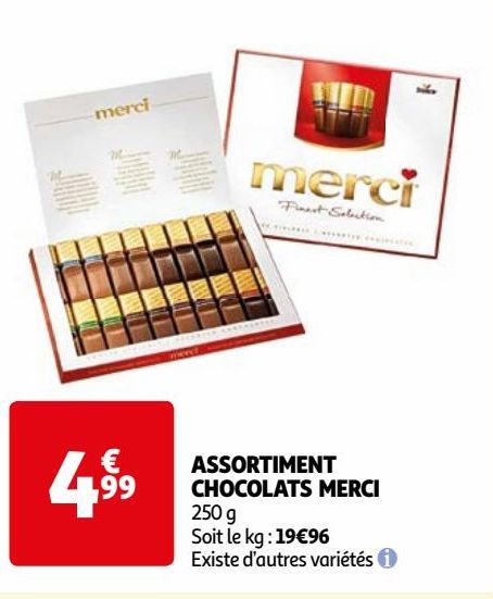 ASSORTIMENT CHOCOLATS MERCI