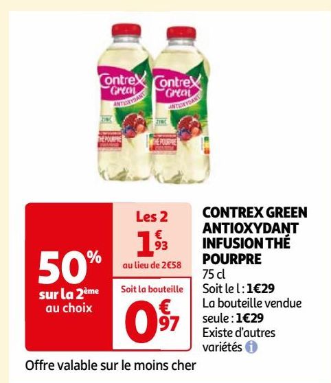 CONTREX GREEN ANTIOXYDANT INFUSION THÉ POURPRE