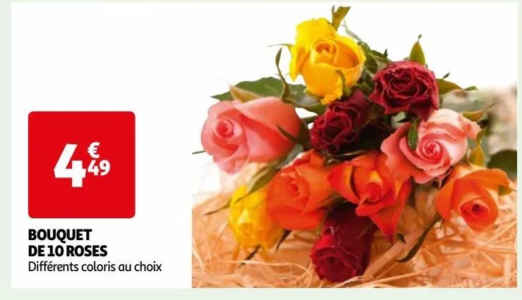 bouquet de 10 roses