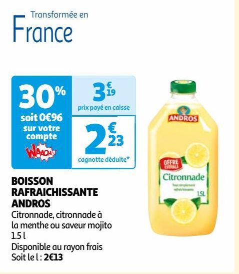 BOISSON RAFRAICHISSANTE ANDROS