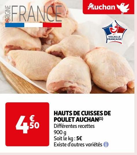  HAUTS DE CUISSES DE POULET AUCHAN(1)