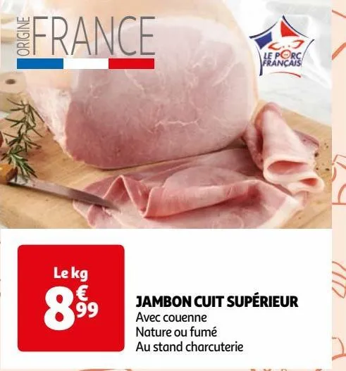 jambon cuit supérieur