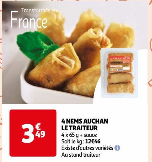  4 NEMS AUCHAN LE TRAITEUR