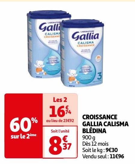 CROISSANCE GALLIA CALISMA BLÉDINA