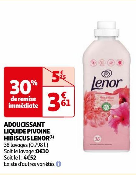 ADOUCISSANT LIQUIDE PIVOINE HIBISCUS LENOR(1)