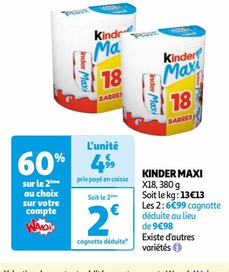  KINDER MAXI