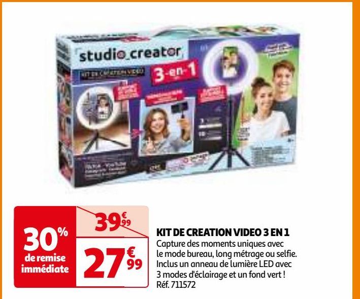 KIT DE CREATION VIDEO 3 EN 1