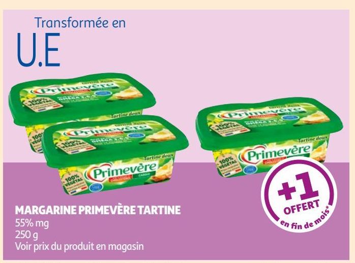  MARGARINE PRIMEVÈRE TARTINE