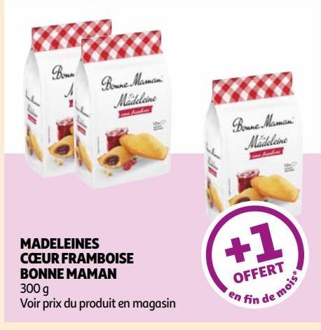 MADELEINES CŒUR FRAMBOISE BONNE MAMAN