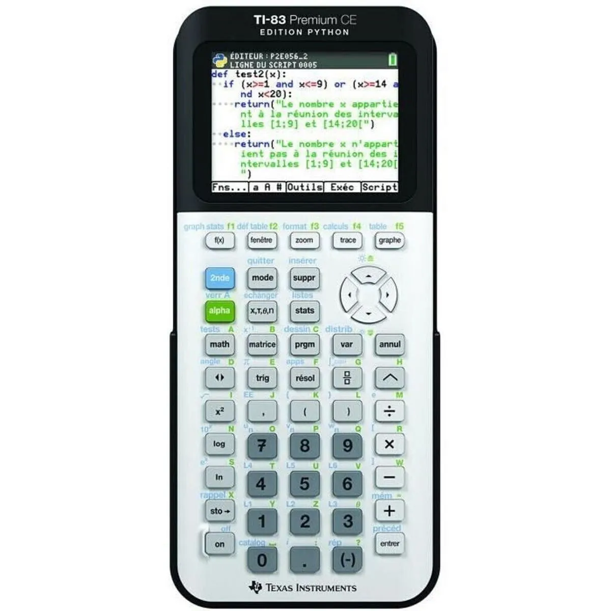 calculatrice graphique ti-83 python