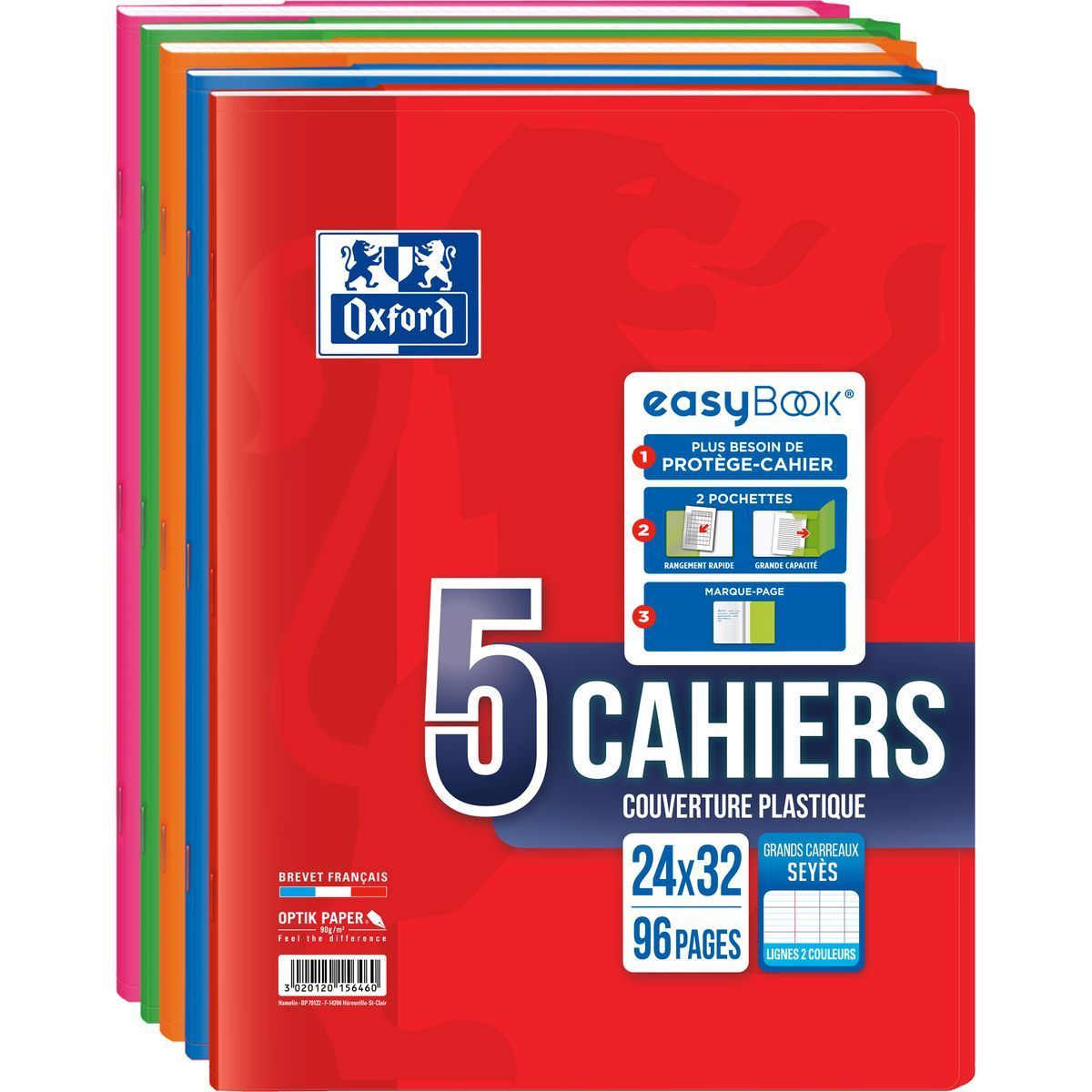 LOT DE 5 CAHIERS EASYBOOK