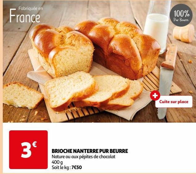 BRIOCHE NANTERRE PUR BEURRE