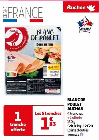 blanc de poulet auchan