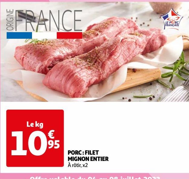 PORC : FILET MIGNON ENTIER