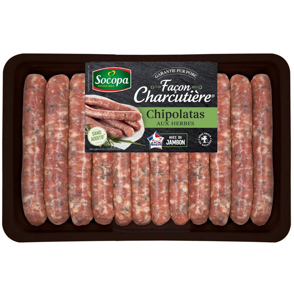 12 CHIPOLATAS AUX HERBES SOCOPA