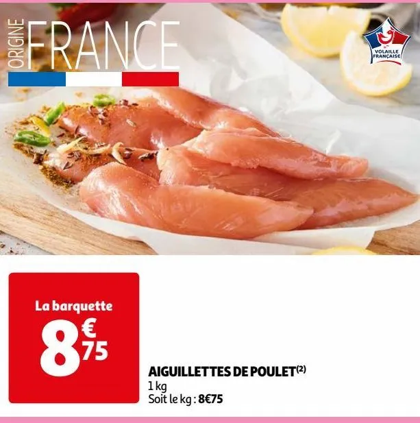 aiguillettes de poulet