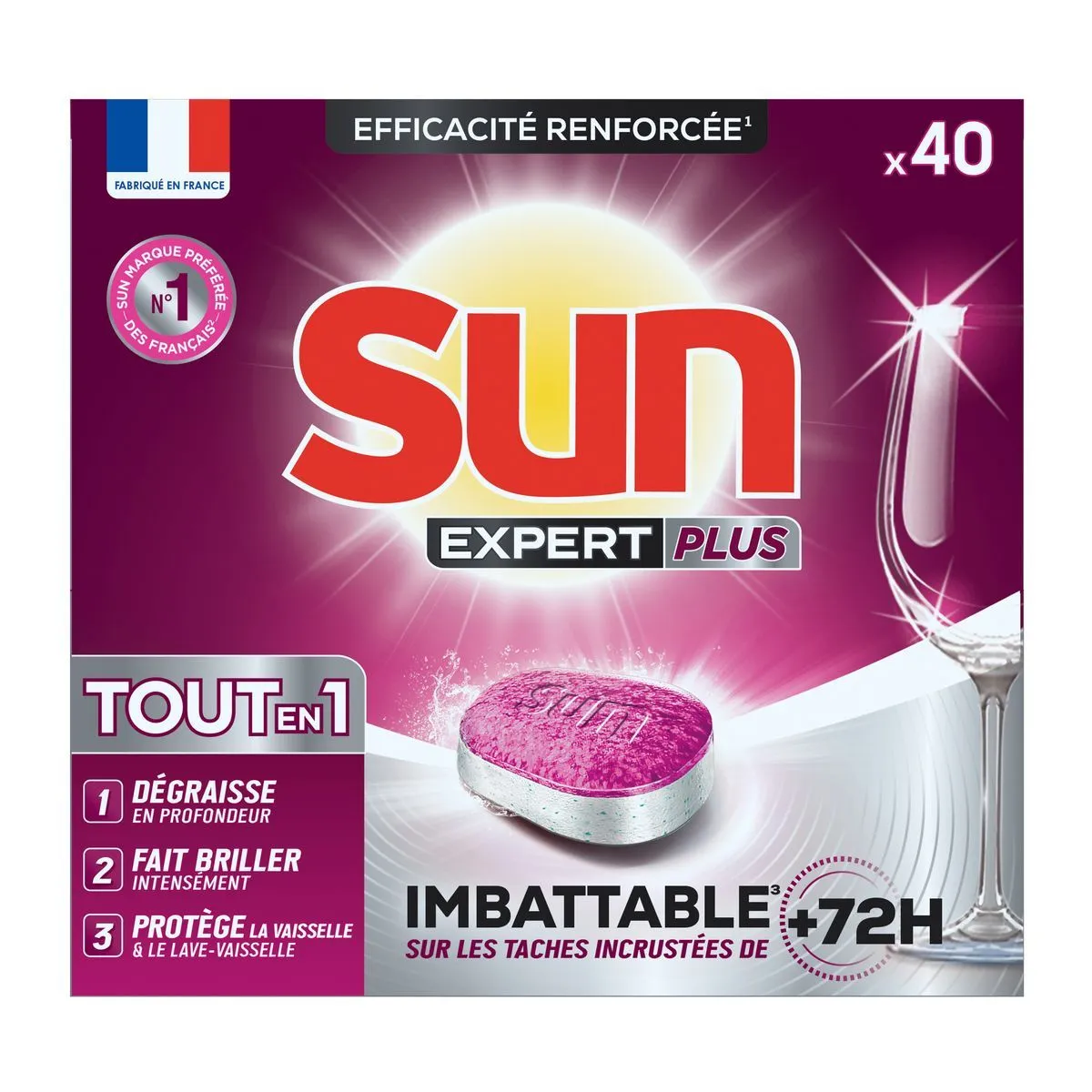 tablettes lave vaisselle expert plus sun